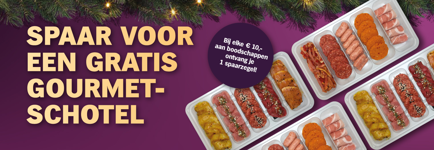 Spaar mee voor een heerlijke GRATIS gourmetschotel!