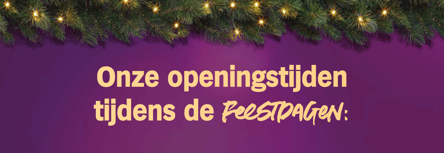 Aangepaste openingstijden
