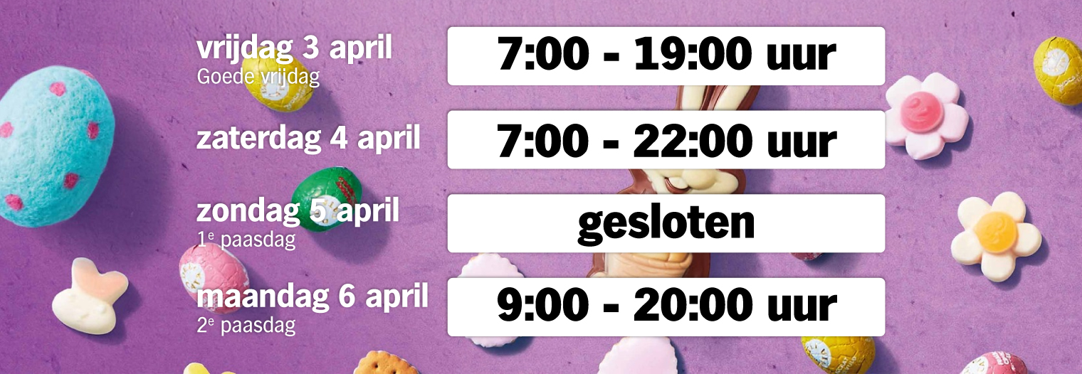 Openingstijden Pasen